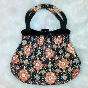 Vintage beaded floral purse.